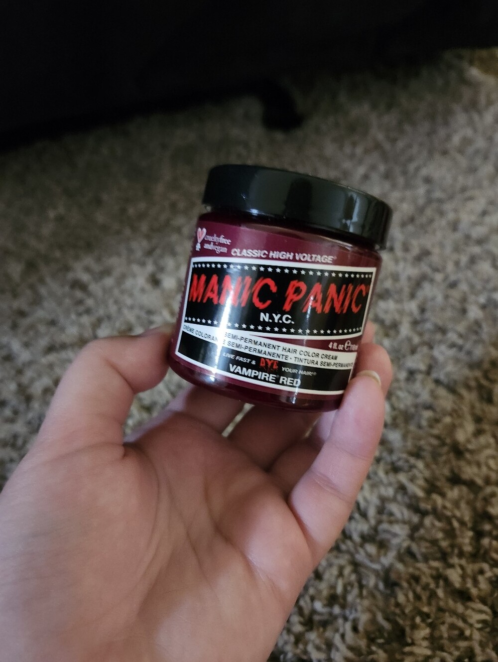 Manic Panic Vampire Red Semi-Permanent Hair Color Cream - Intense Red Shade